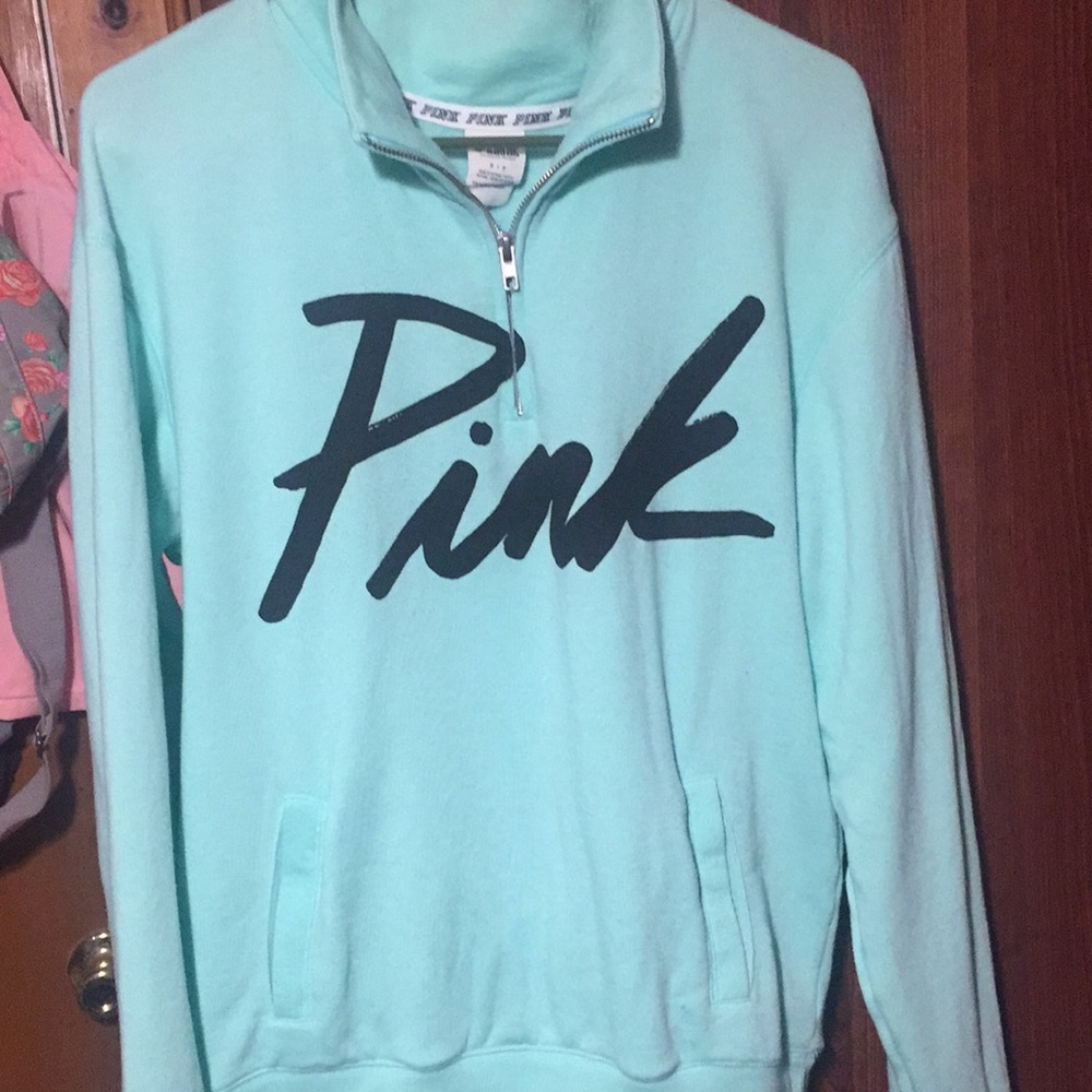 PINK zip pullover